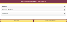 Tablet Screenshot of divyaelectricaltransformers.com